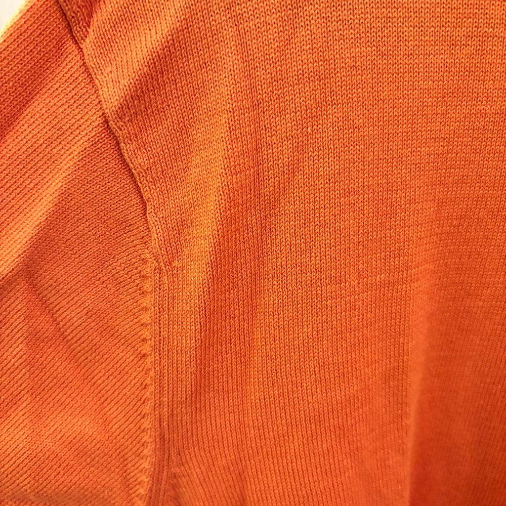Brooks Brothers Orange 100% Prima Cotton Knit Polo Shirt XL Never Worn Golf - Picture 3 of 8